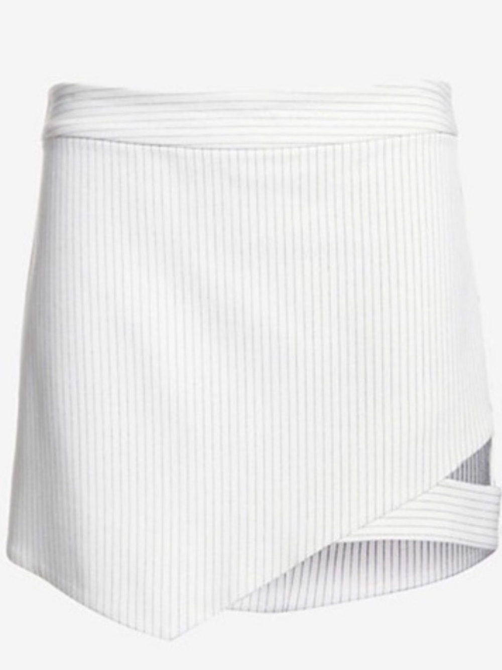 Mason Pinstripe Asymmetrical Mini Skirt Size 2